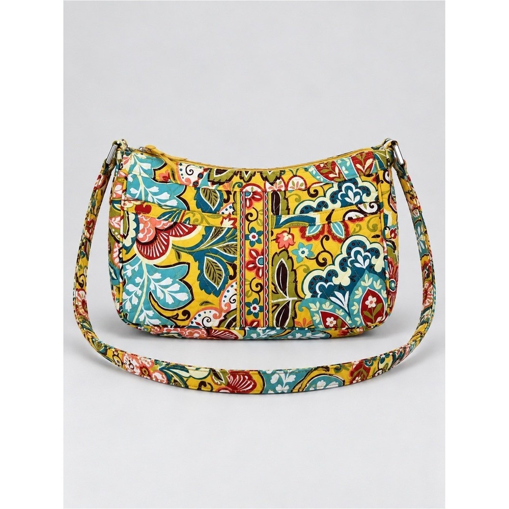 Vera Bradley Provencal
Cassidy Satchel Shoulder Bag Purse Yellow Floral Bohemian